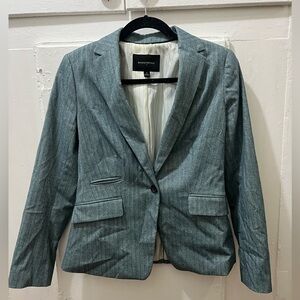 Banana Republic Herringbone Grey / Blue Blazer